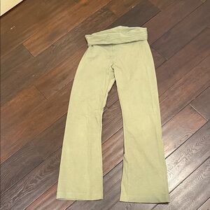 Green Fold-Over Hard Tail Pants Size M